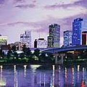 Little Rock Skyline Art Print