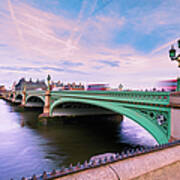 London Westminster Bridge Art Print