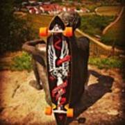 #longboard #sector9 #downhill #neustart Art Print