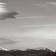 Longs Peak And Lenticular Clouds Art Print