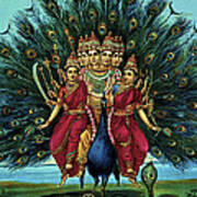 Lord Murugan Art Print