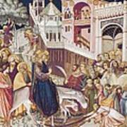Lorenzetti, Pietro 1280-1348. Entry Art Print