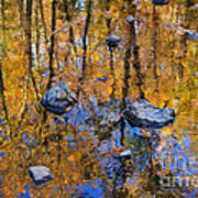 Lost In Fall's Reflections Art Print