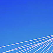 Low Angle View Of A Cable-stayed Art Print
