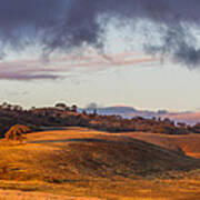 Low Clouds Over Hills Art Print