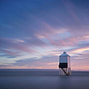 Low Lighthouse At Sunset Art Print