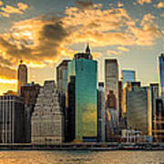 Lower Manhattan Sunset 3-1 Art Print