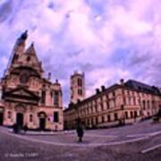 Lycée Henri Iv Eglise Saint Etienne Du Art Print