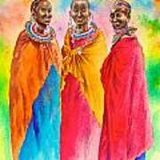 Maasai Life 14 Art Print