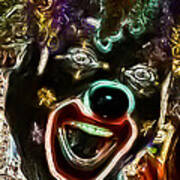 Mad Clown Art Print