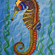 Magical Seahorse Art Print