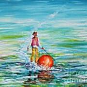 Strolling On The Water Art Print