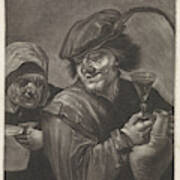 Man With Jug And Wine Glass, Variant A, Jan Van Der Bruggen Art Print