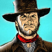 Clint Eastwood #2 Art Print