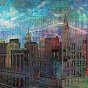 Manhattan Ghostly Cityscape Art Print