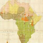 Map Of The Languages Of Africa Art Print