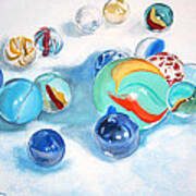 Marbles Art Print