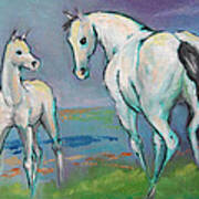 Mare And Foal Art Print