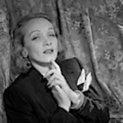 Marlene Dietrich Wearing A Suit Jacket Art Print