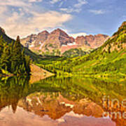 Maroon Bells Summer Art Print