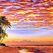 Maui Sunset Art Print