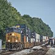 May 19 2014 - Csx Q028 At Guthrie Ky Art Print