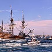 Mayflower Ii Out To Sea Art Print