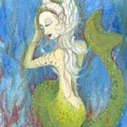 Mazzy The Mermaid Princess Art Print