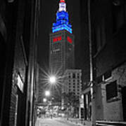 Memorial Day Terminal Tower In Cleveland Art Print