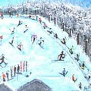 Memories Of Skiing Art Print