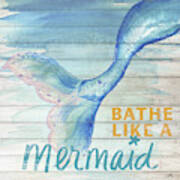 Mermaid Bath I Art Print