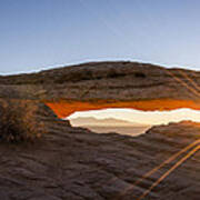 Mesa Arch Sunrise 7 - Canyonlands National Park - Moab Utah Art Print