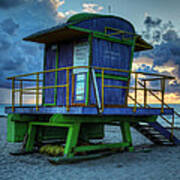 Miami - South Beach Lifeguard Stand 003 Art Print