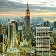 Midtown Manhattan And Empire State Building New York City Art Print