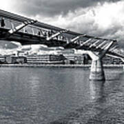 Millennium Foot Bridge - London Art Print