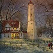 Milwaukee's North Point Lighthouse Art Print