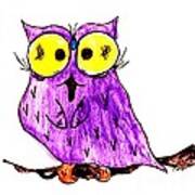 Miss Owl Art Print