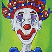 Miss.curly Clown Art Print