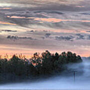 Misty Morning In France Art Print