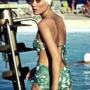 Model Wearing A Mirella Swimsuit Art Print