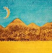 Mojave Moonrise Original Painting Art Print