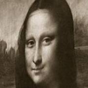 Mona Lisa From A Different Angle Art Print
