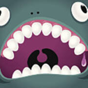 Monster Emotion: Crazy Art Print