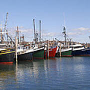 Montauk Fishing Boats Art Print