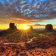 Monument Valley Sunrise Art Print