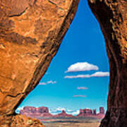 Monument Valley Through A Tear Art Print
