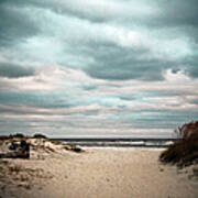 Moody Beachscape Art Print