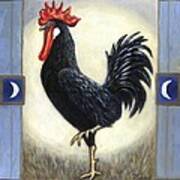 Moon Doggie The Rooster Art Print