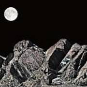 Moonlight In The Alps Art Print