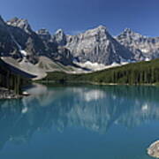 Moraine Lake, In Banff Alberta Art Print